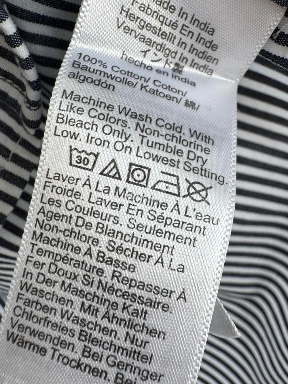 NWOT J CREW Etienne Oversized 100% Cotton Striped Black & White Button-Up Shirt